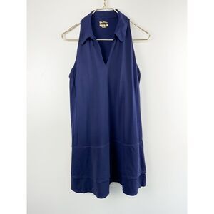 Lilly Pulitzer Dania Dress UPF 50 Blue Isle Tennis Luxletic Sz L